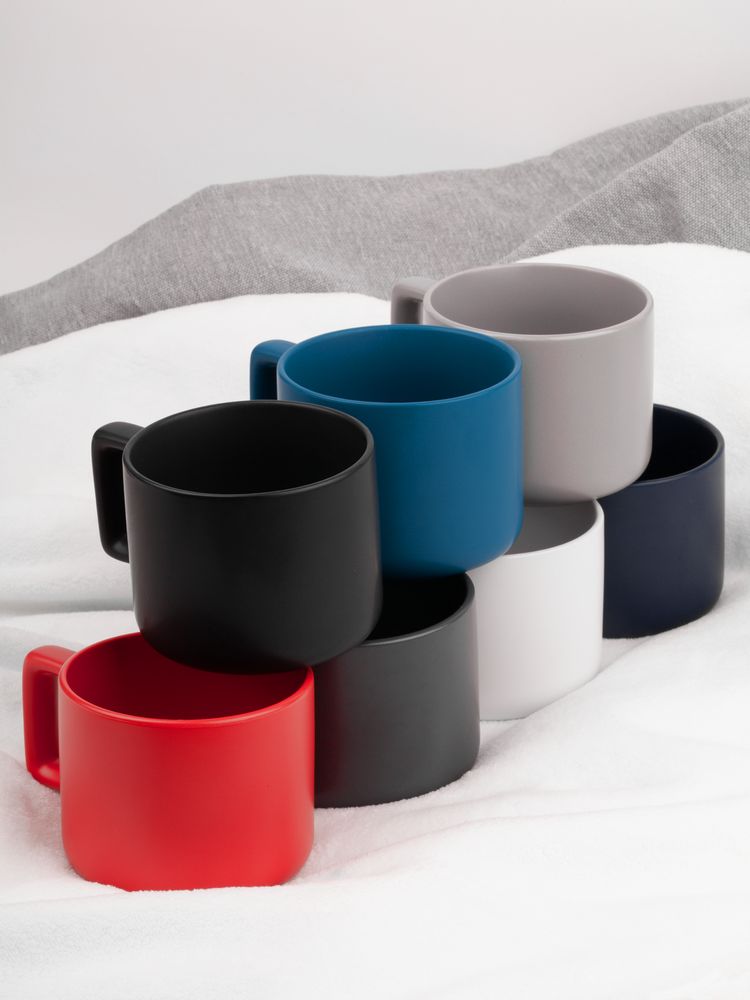 Чашка Jumbo в коробке матовая, черная