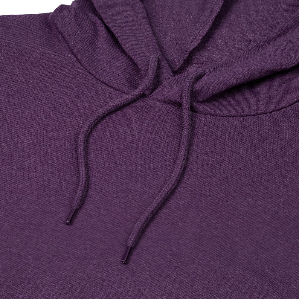 Толстовка с капюшоном унисекс Hoodie, фиолетовый меланж, размер M