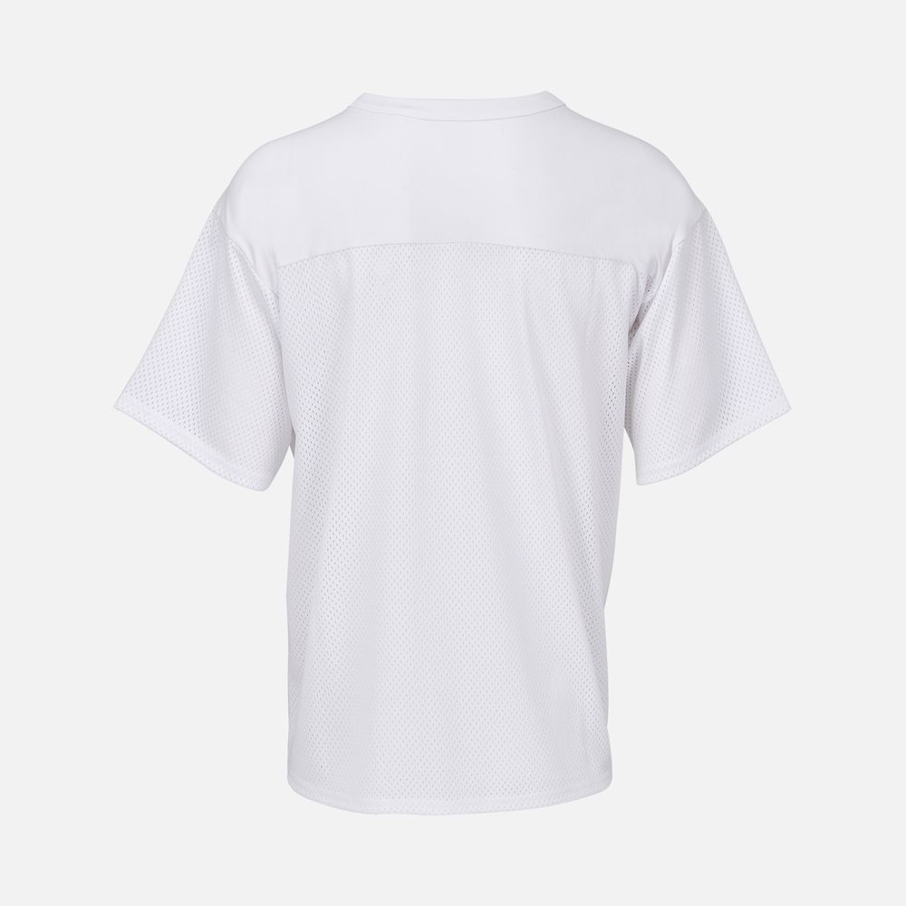 Футболка унисекс Nino с V-образным вырезом, белая, размер XXL