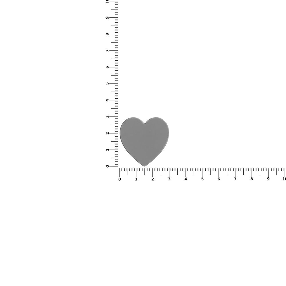 Джибитс из ПВХ «Сердце», серый