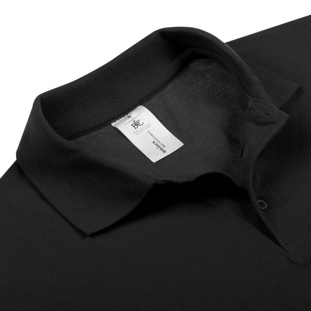 Рубашка поло Heavymill черная, размер XL