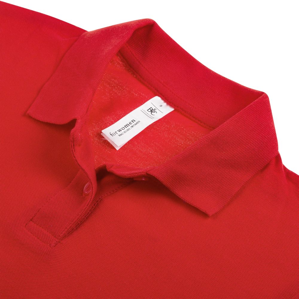 Рубашка поло женская ID.001 красная, размер M