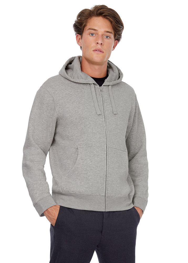 Толстовка мужская Hooded Full Zip красная, размер S