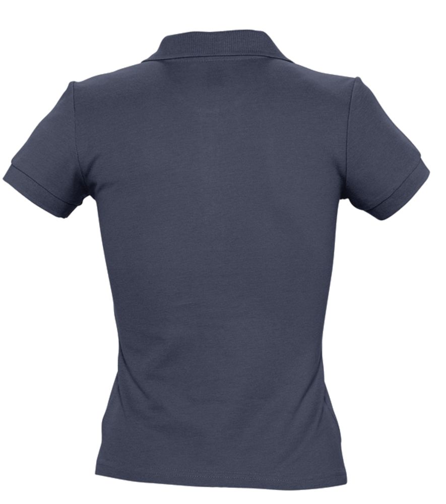 Рубашка поло женская People 210 темно-синяя (navy), размер M