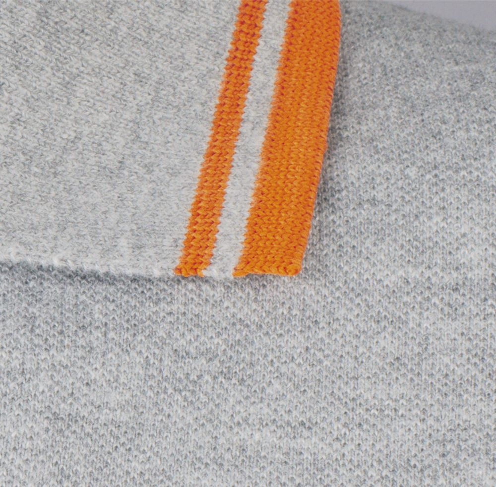 Рубашка поло женская Pasadena Women 200 с контрастной отделкой, темно-синяя (navy) с неоново-оранжевым, размер XL