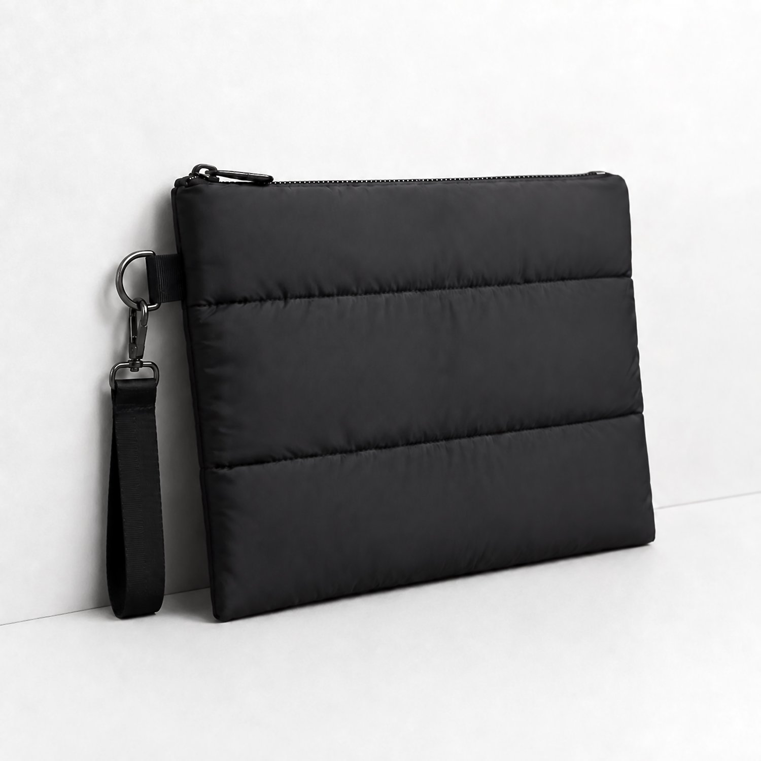 Чехол для ноутбука Superbag Bubble, стёганый, на молнии (черный)