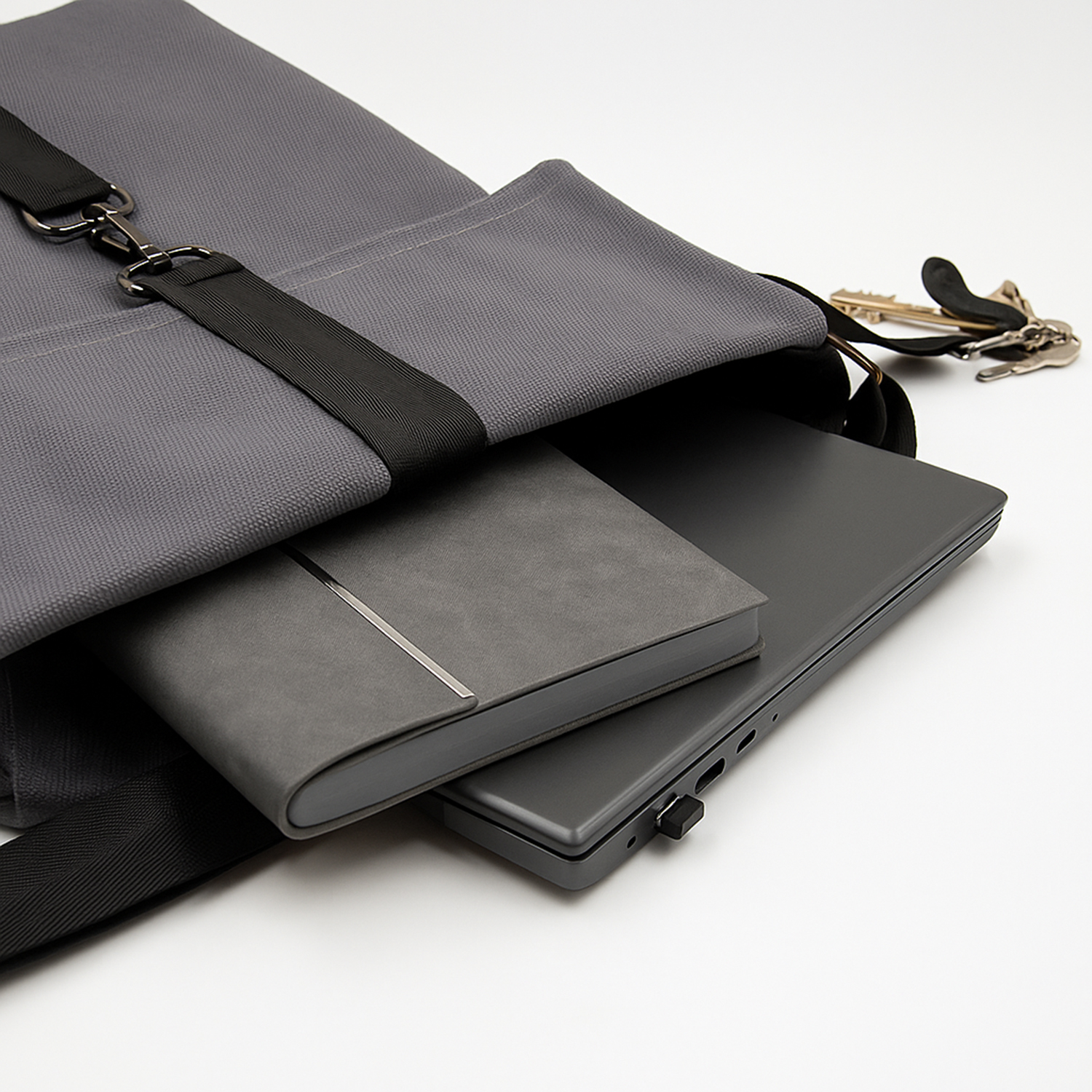 Шоппер Superbag Companion (серый с черным)