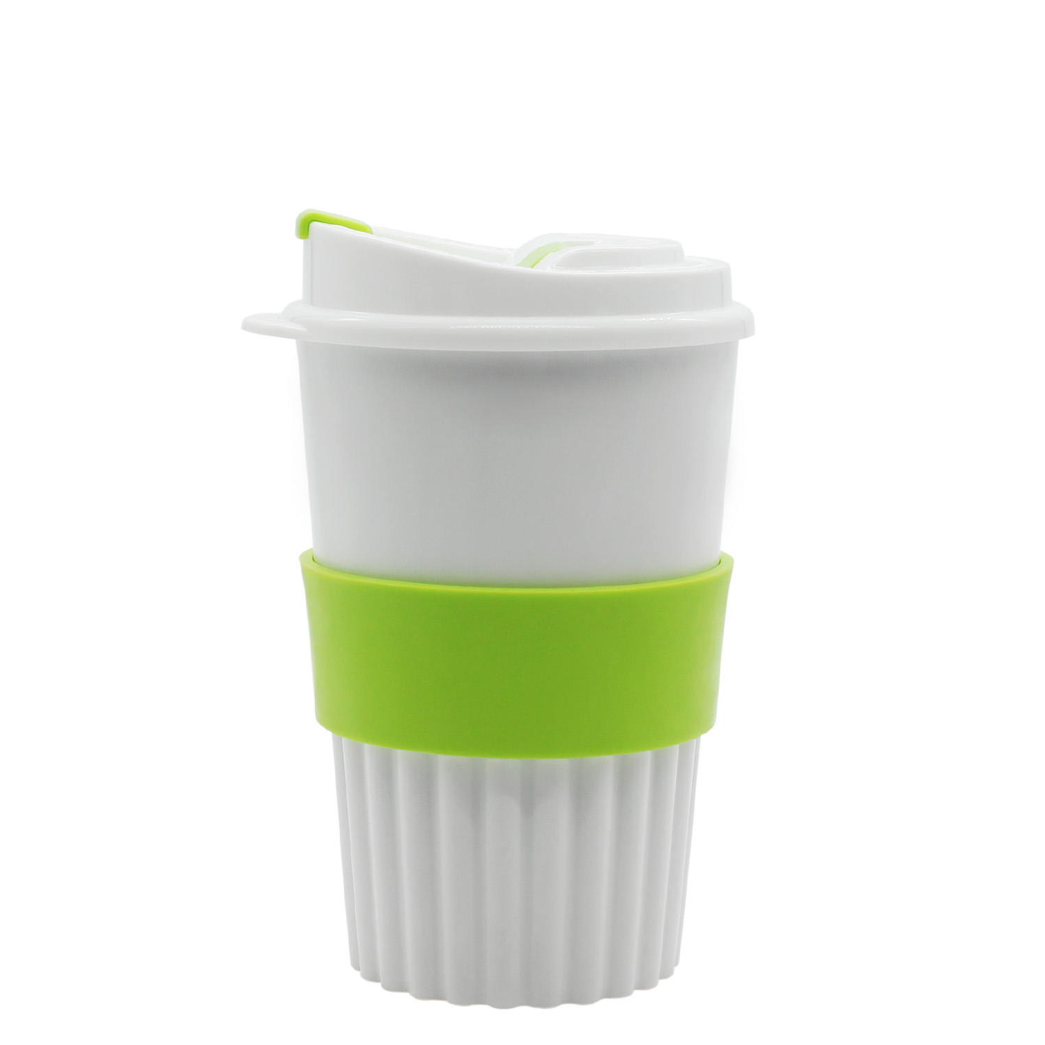 Стакан Classic White Green Line, 350 мл (салатовый)