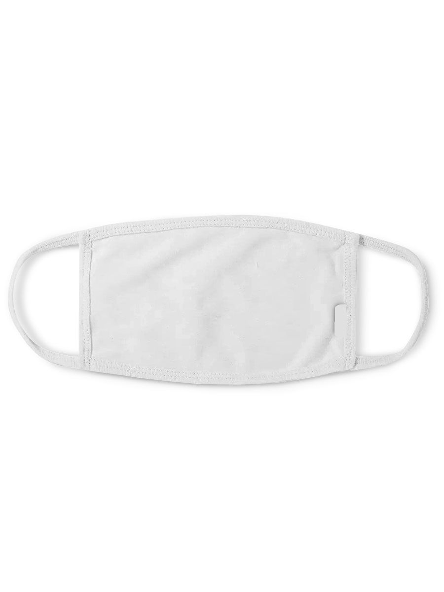 Маска двухслойная тканевая со сменными фильтрами (белая)