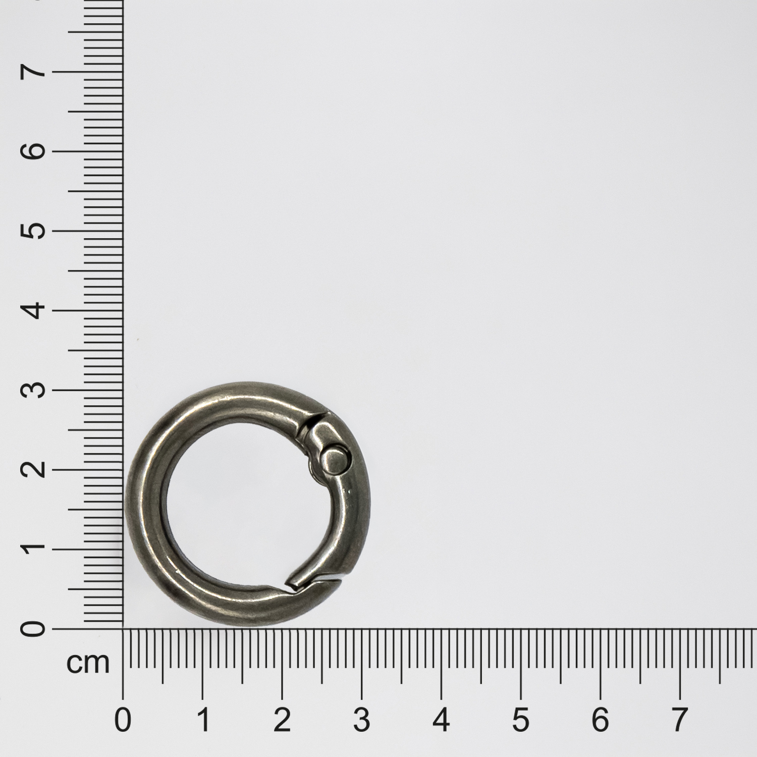 Карабин-кольцо Ring для обвеса, d=3,2см (чёрный никель)