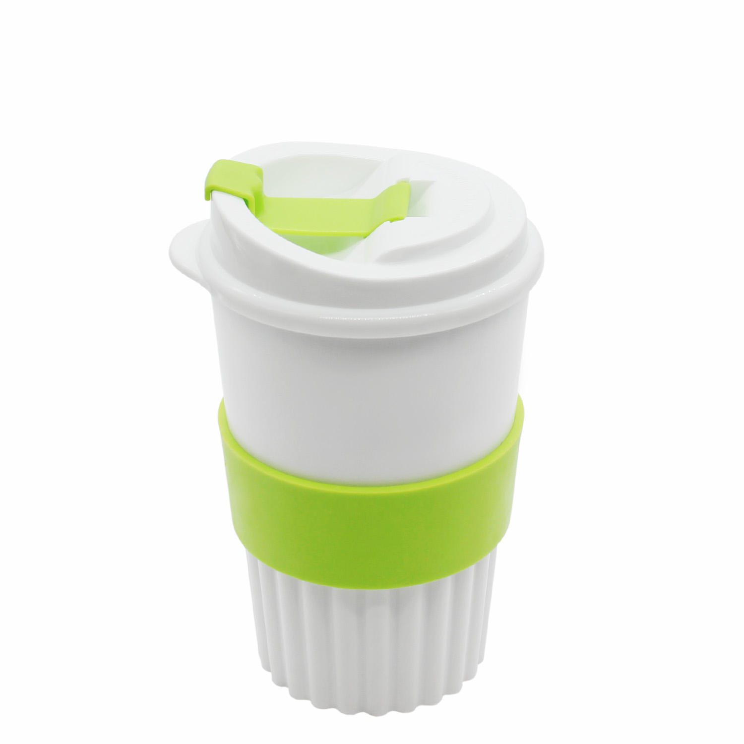 Стакан Classic White Green Line, 350 мл (салатовый)