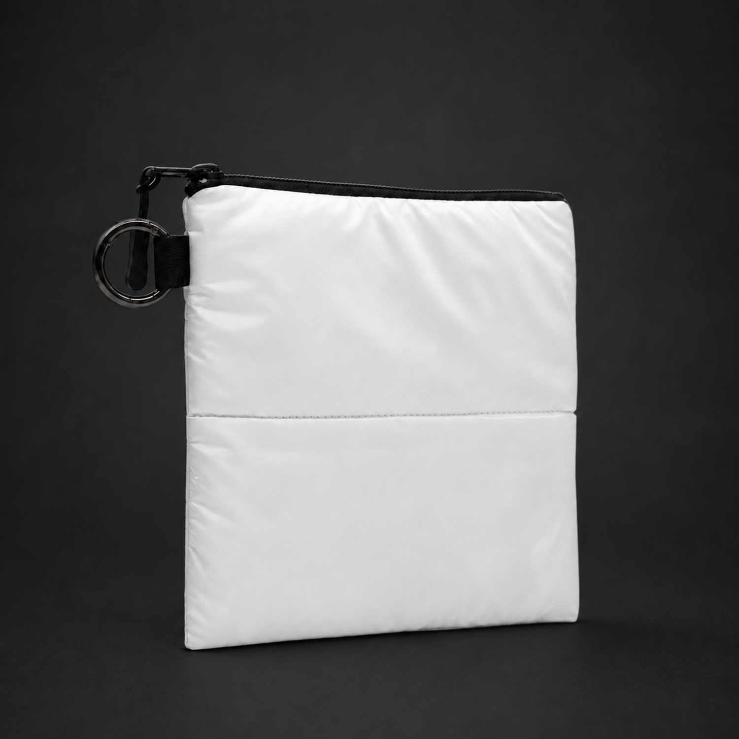 Органайзер для мелочей Superbag Bubble, стёганый, на молнии, с креплением на кольцо-карабин (белый)
