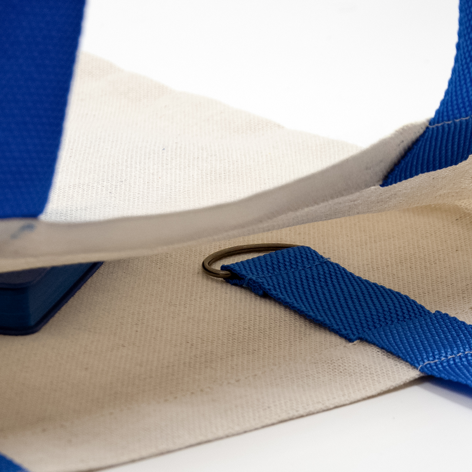 Шоппер Superbag Light, с внутренним креплением-полукольцо (неокрашенный с синим)