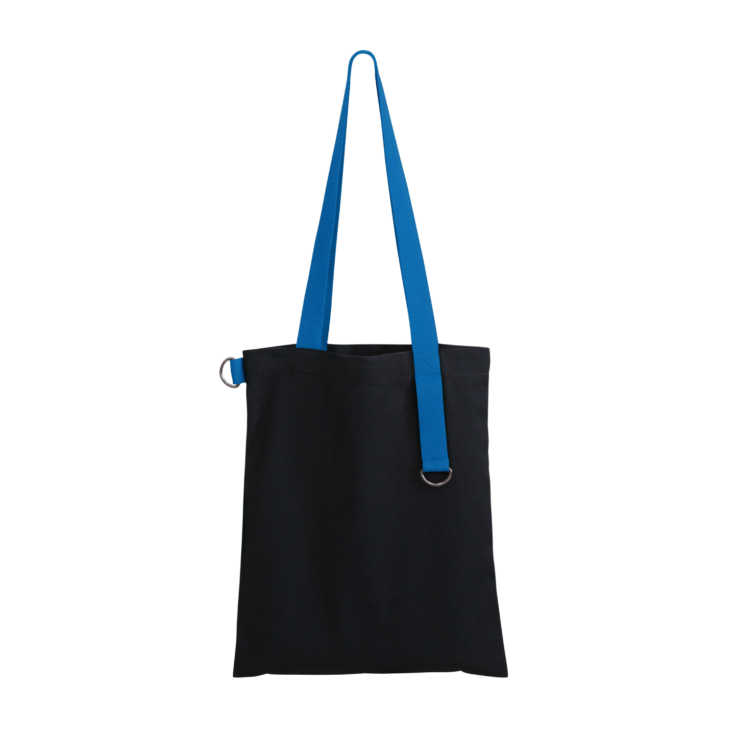 Шоппер Superbag black (чёрный с голубым)