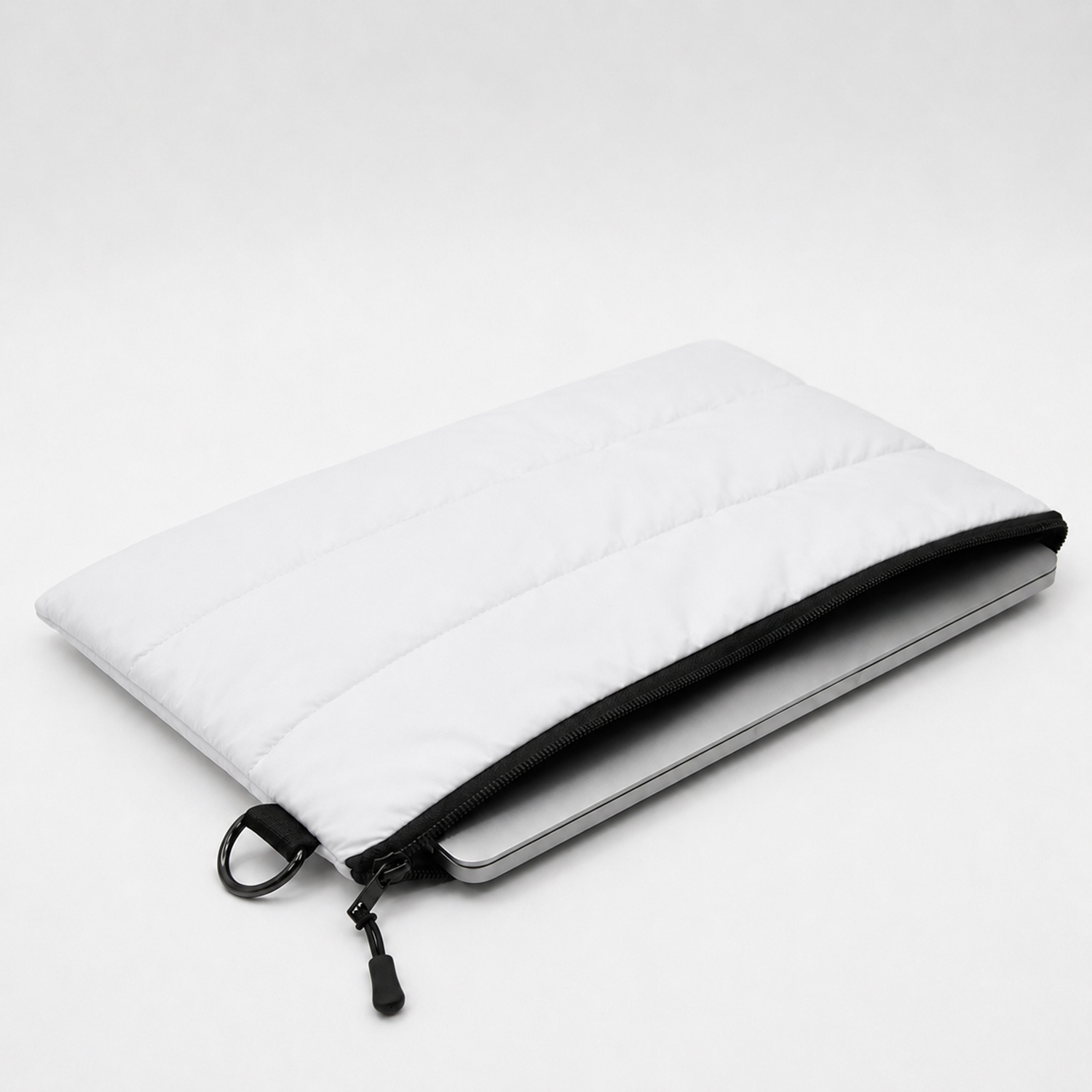 Чехол для ноутбука Superbag Bubble, стёганый, на молнии (белый)