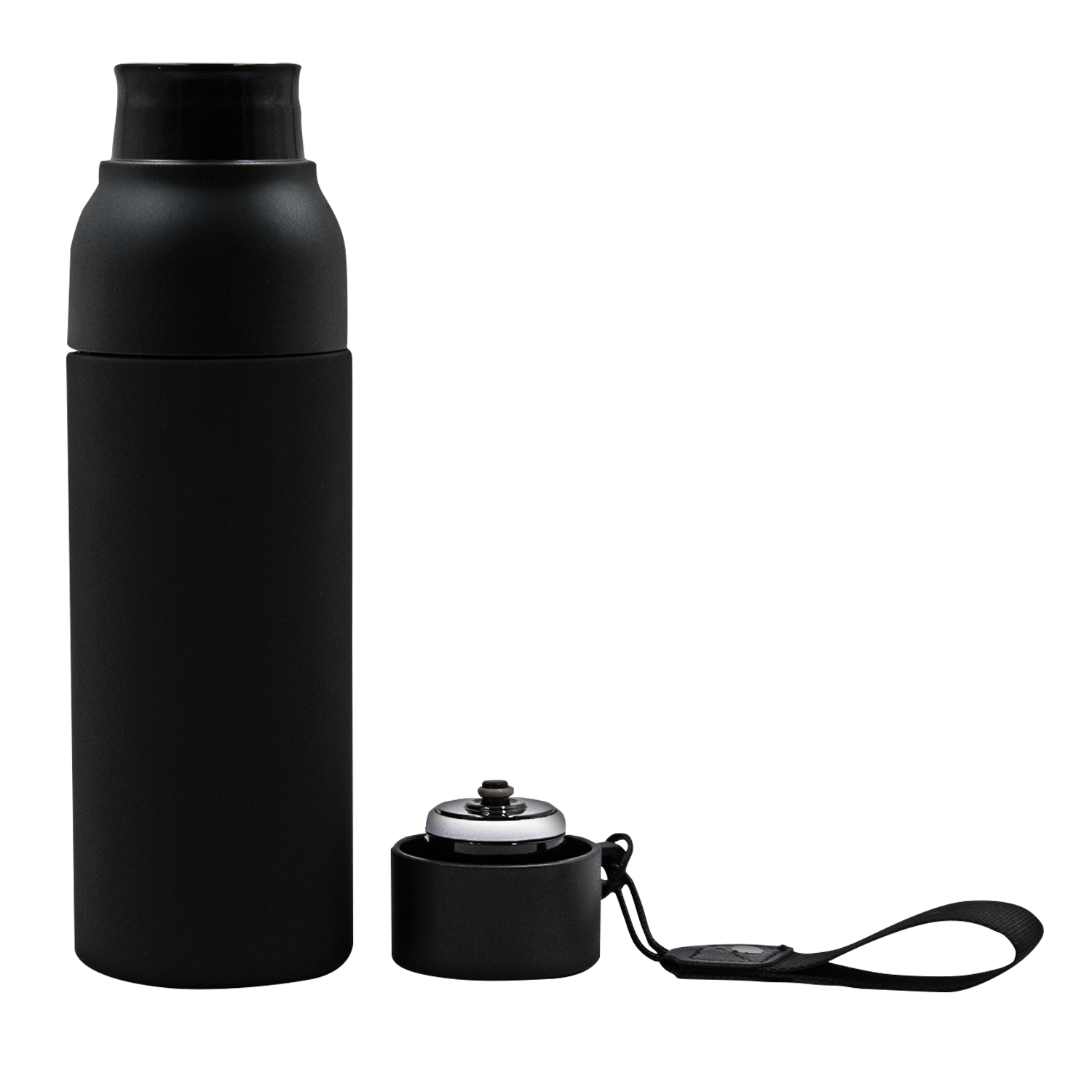Термобутылка Button Black (черный)