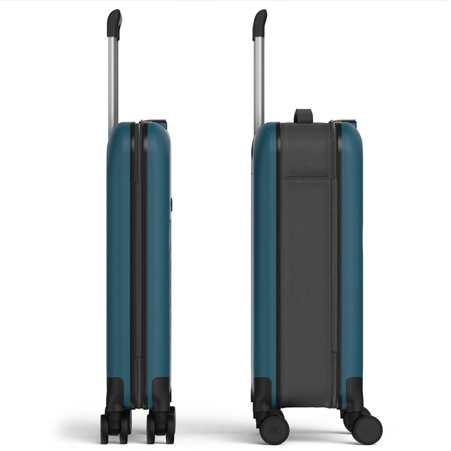 Чемодан складной Rollink Vega 360 55x40x20 см, 4 колеса, сине-зеленый