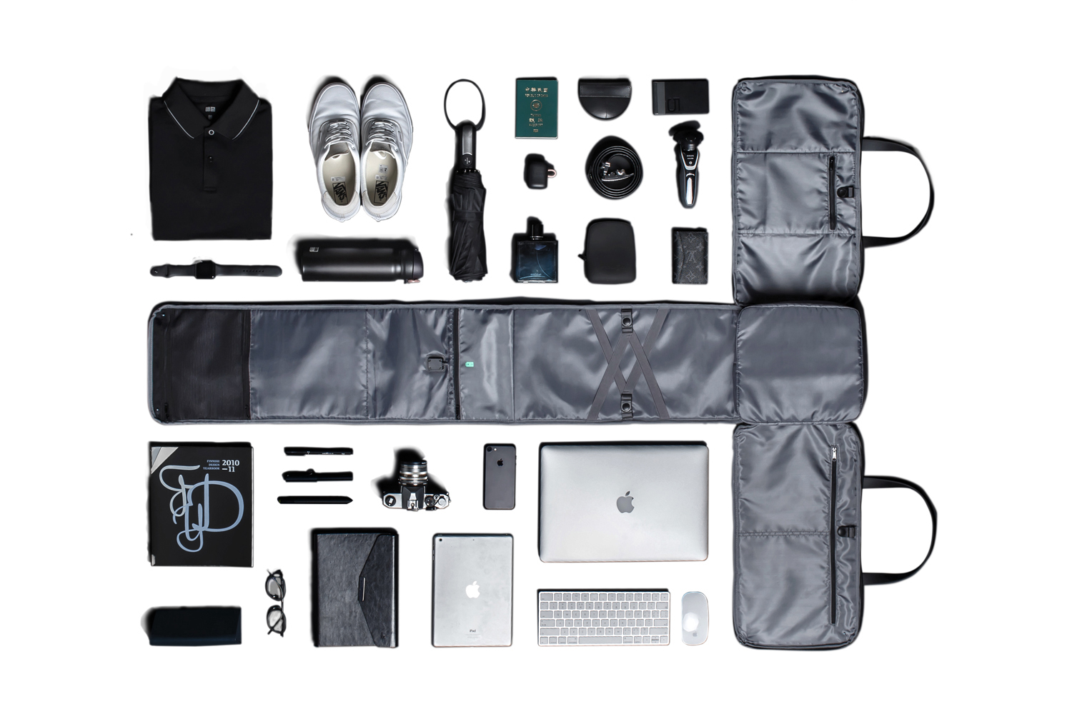 Дорожная сумка KORIN FlexPack Go 53х23х26 см, темно-серая