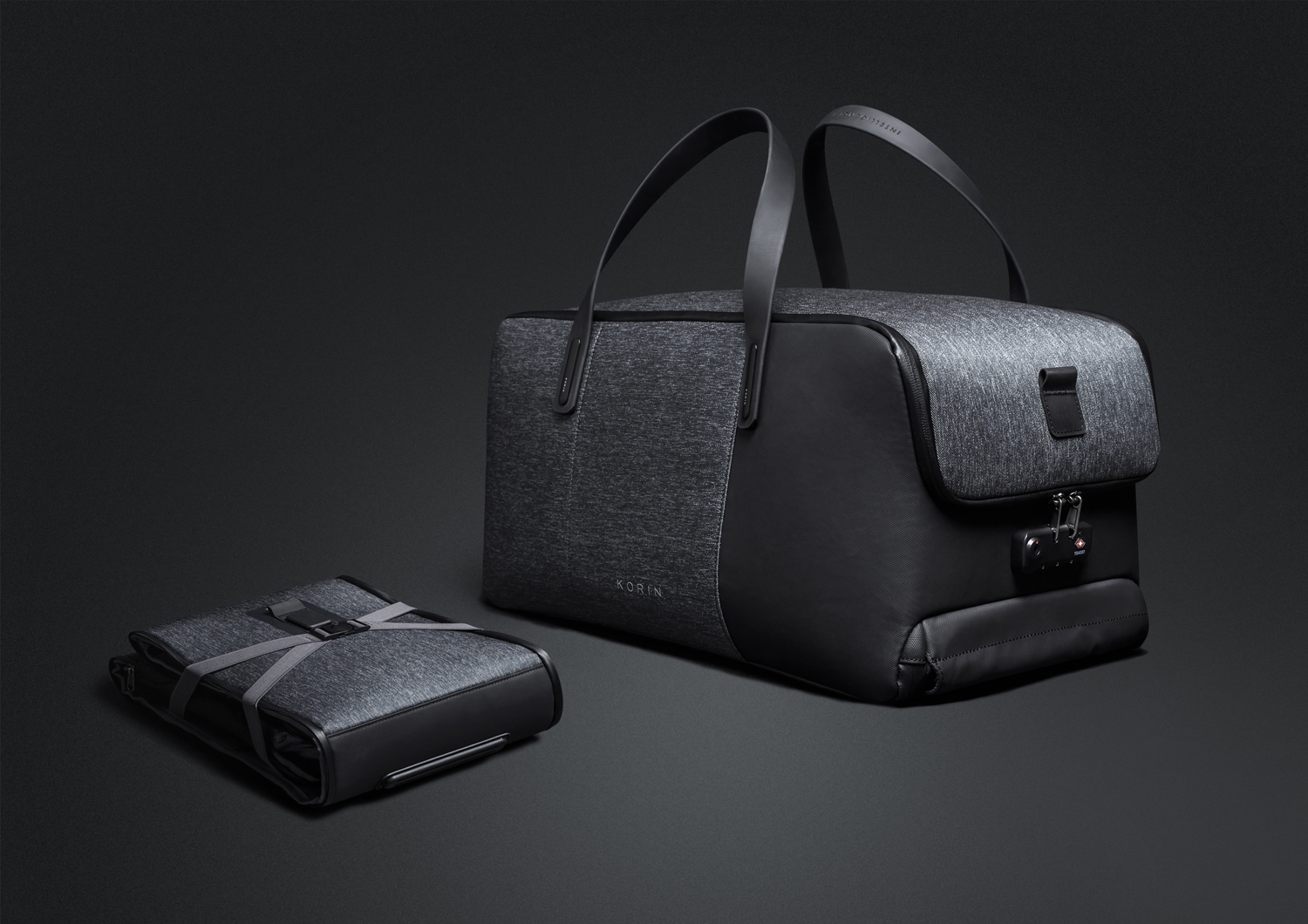 Дорожная сумка KORIN FlexPack Go 53х23х26 см, темно-серая
