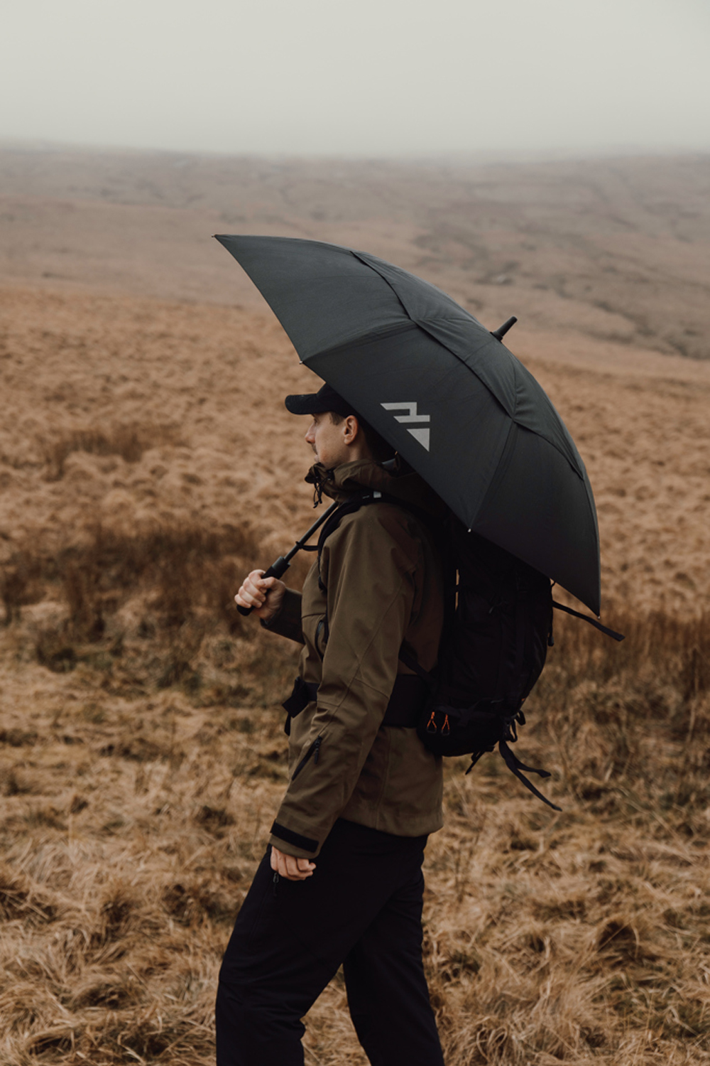 Зонт-трость антишторм Nordic Drift Trail AWARE™ RPET, UPF 50+, d135-140 см