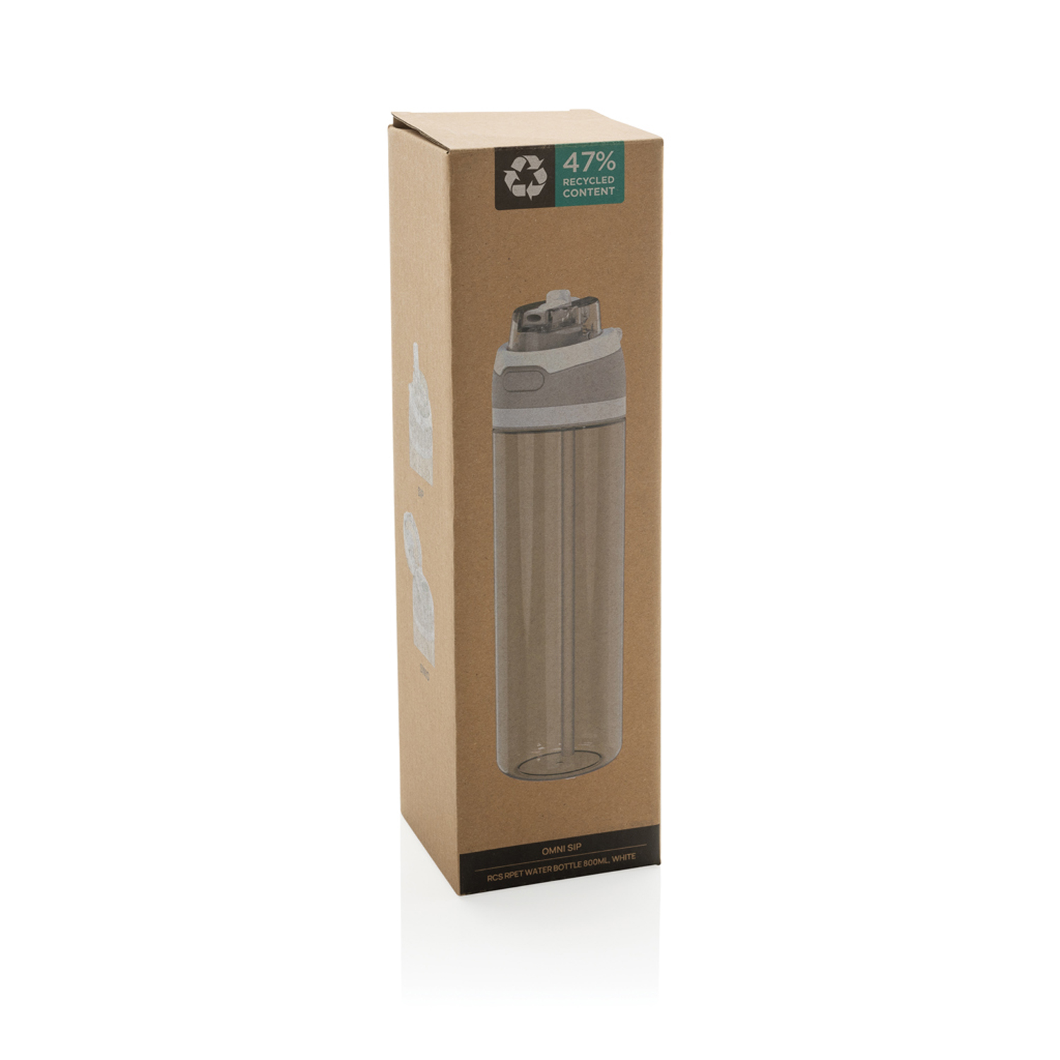 Бутылка для воды Omni Sip из rPET RCS, 800 мл