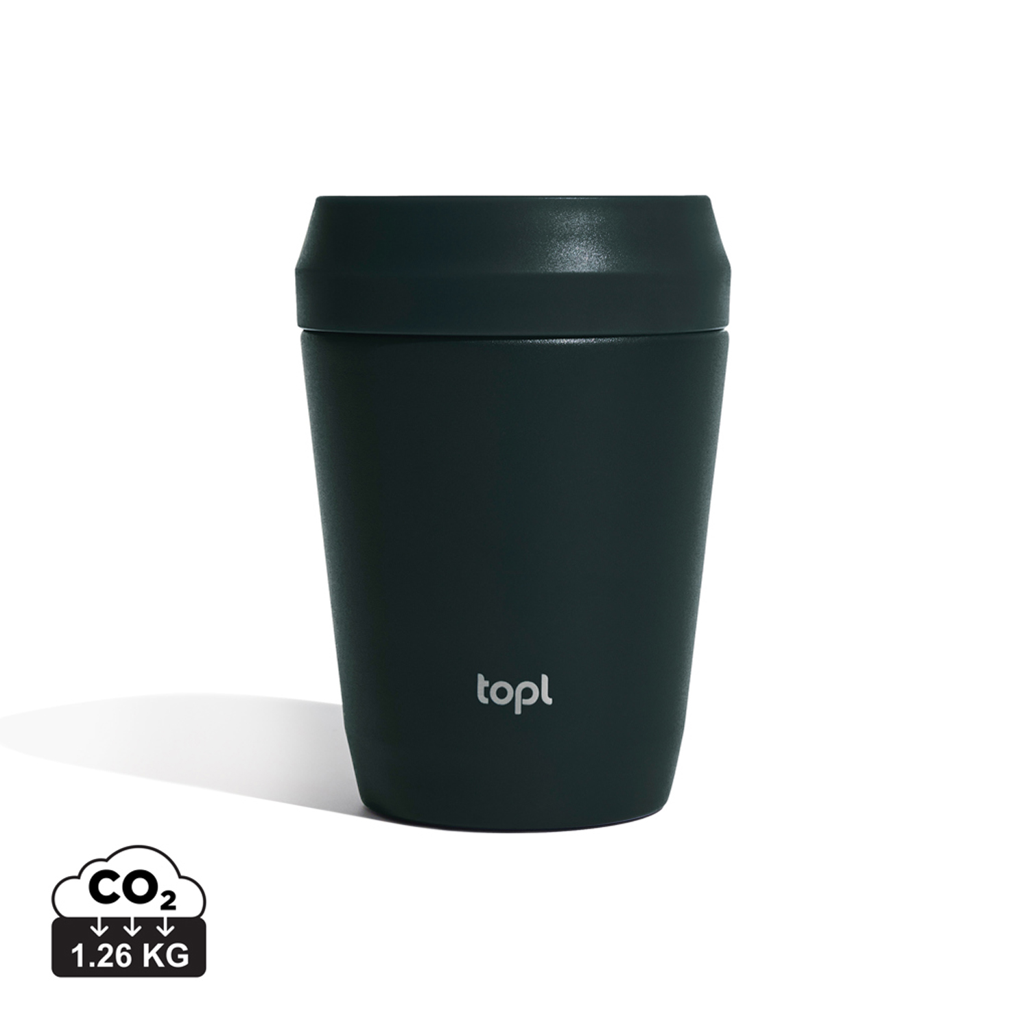 Термостакан Topl из переработанной стали с крышкой 360°, 235 мл
