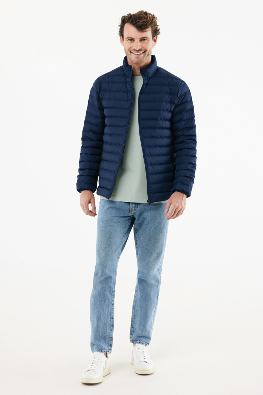 Мужская стеганая куртка Iqoniq Maiko из переработанного полиэстера AWARE™