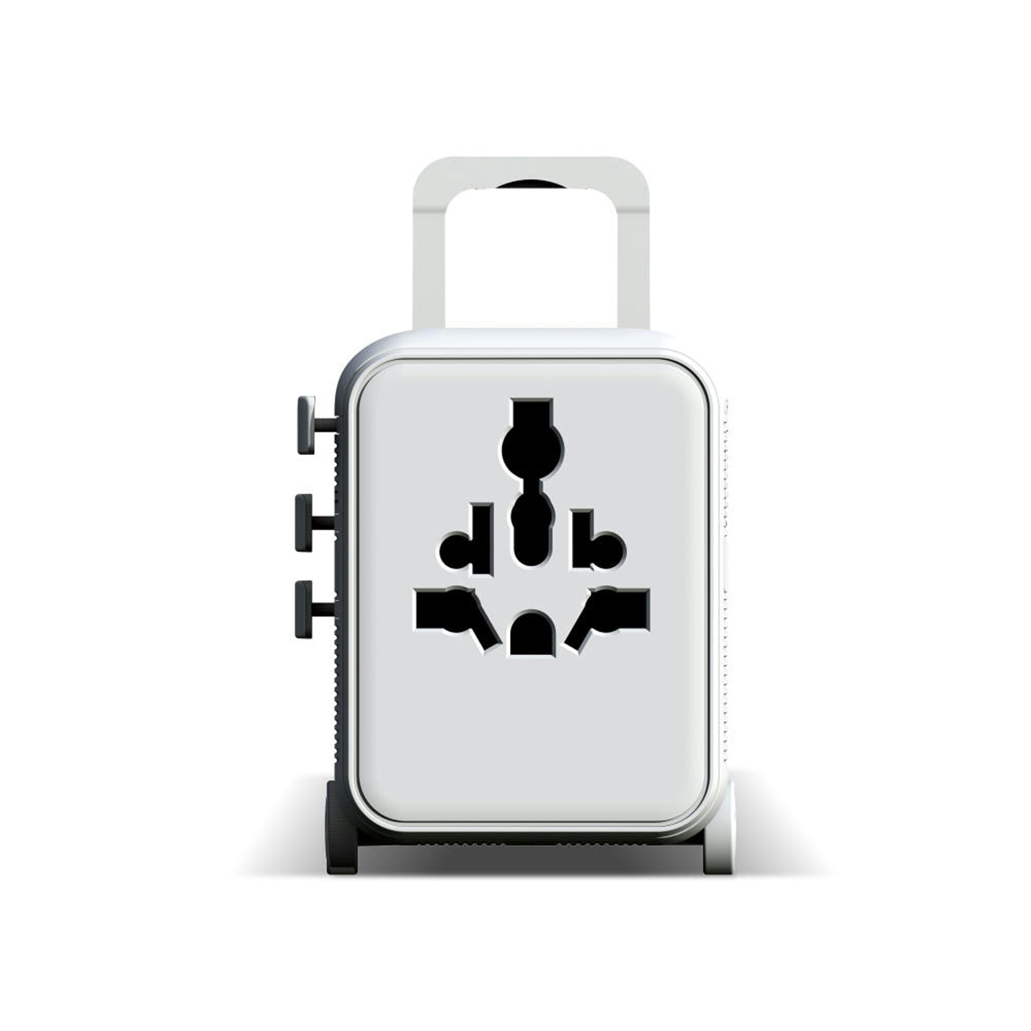 Универсальный адаптер Xoopar Luggie со встроенными вилками типов EU, UK, US и AUS