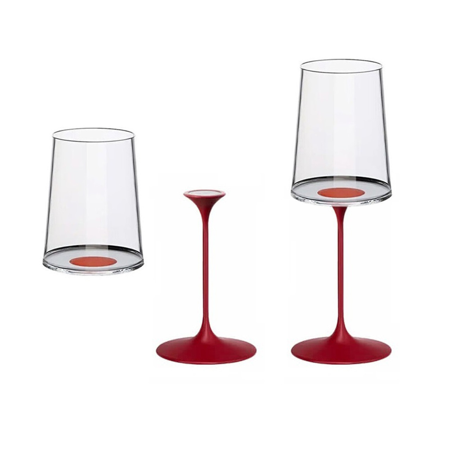 Хрустальный бокал для белого вина на магните Trebonn SplitGlass, 2 шт, 280 мл